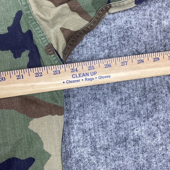 Vintage US Army Camo Coat Men Medium Regular Woodland BDU Military CPT Airborne - Picture 12 of 14